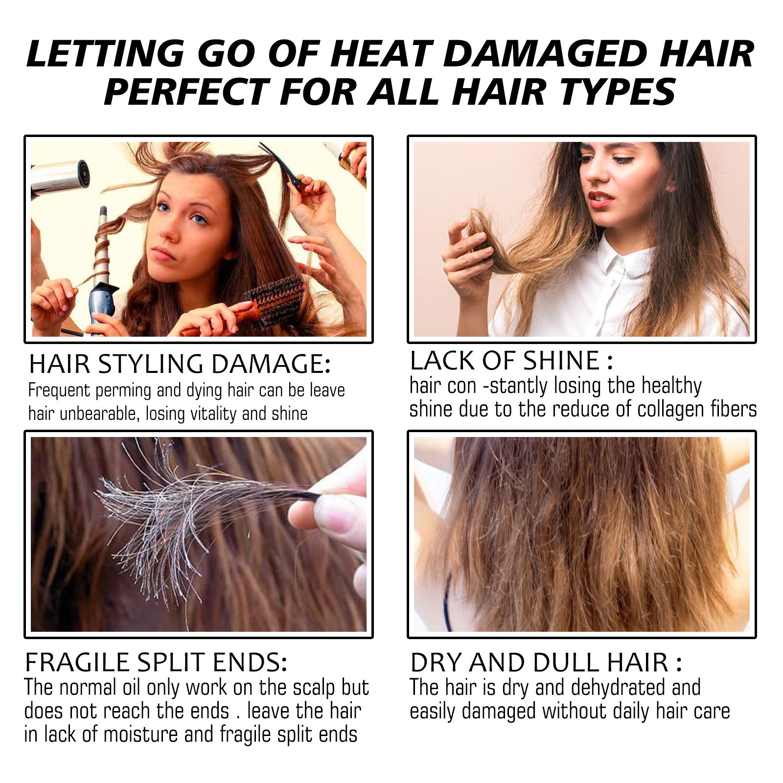 Hair Heat Insulation Protection Spray Curly Hair